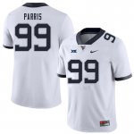 Men's West Virginia Mountaineers NCAA #99 Kaulin Parris White Authentic Nike Stitched College Football Jersey SN15W21UC